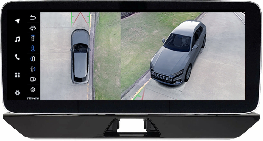 Магнитола Toyota Venza 2020-2024+, Harrier XU80 - Teyes LUX ONE 360 монитор 12.3" 2K QLED на Android 10, CarPlay, 4G SIM-слот, 6/128 ГБ, 4 камеры в комплекте