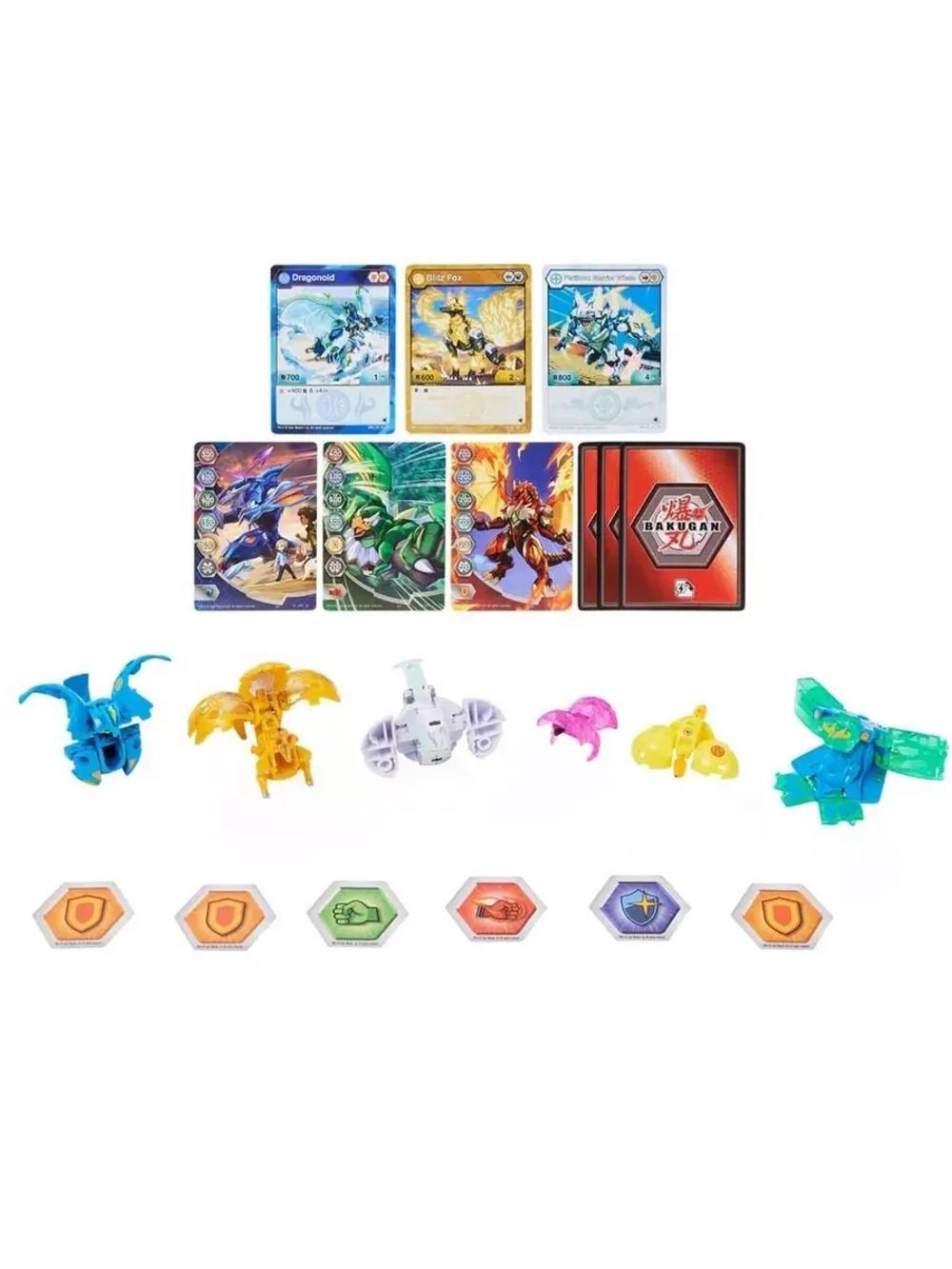 Набор игрушка трансформер Бакуган 6 шт Evolutions Warrior