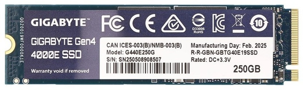 SSD GIGABYTE G440E250G 250 Гб