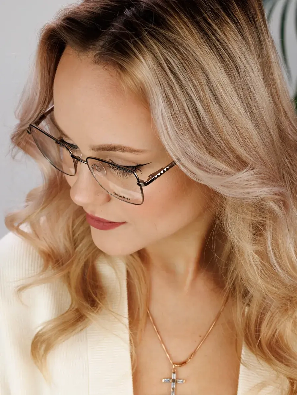 Оправа для очков для зрения металлическая брендовая