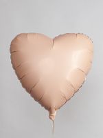 FШар (18''/46 см) Сердце, Винтажная роза, Матовый (БГ-17)