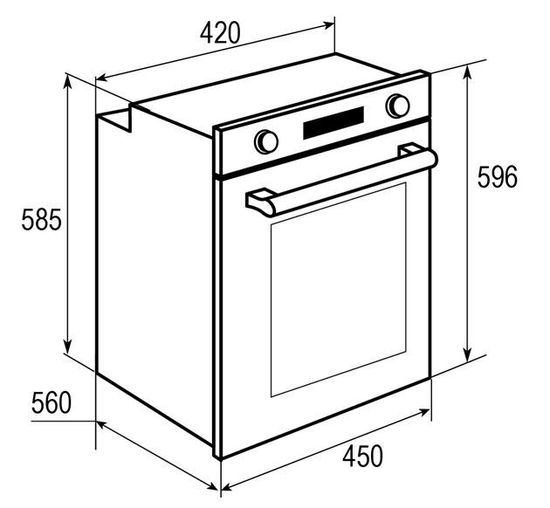 Электрический духовой шкаф Zigmund & Shtain EN 242.622 B
