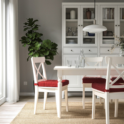 IKEA MALINDA  (ИКЕА МАЛИНДА)  -  Подушка для стула, темно-красная, 40/35x38x7 см