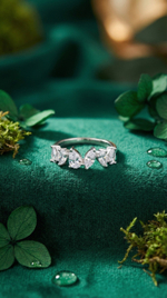 Кольцо капля