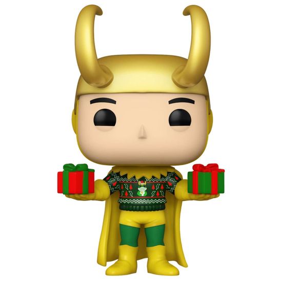 Фигурка Funko POP! Bobble Marvel Holiday Loki w/Sweater (MT) (Exc) (1322) 77448 / Фигурка Фанко ПОП! по мотивам вселенной "Marvel", Локи