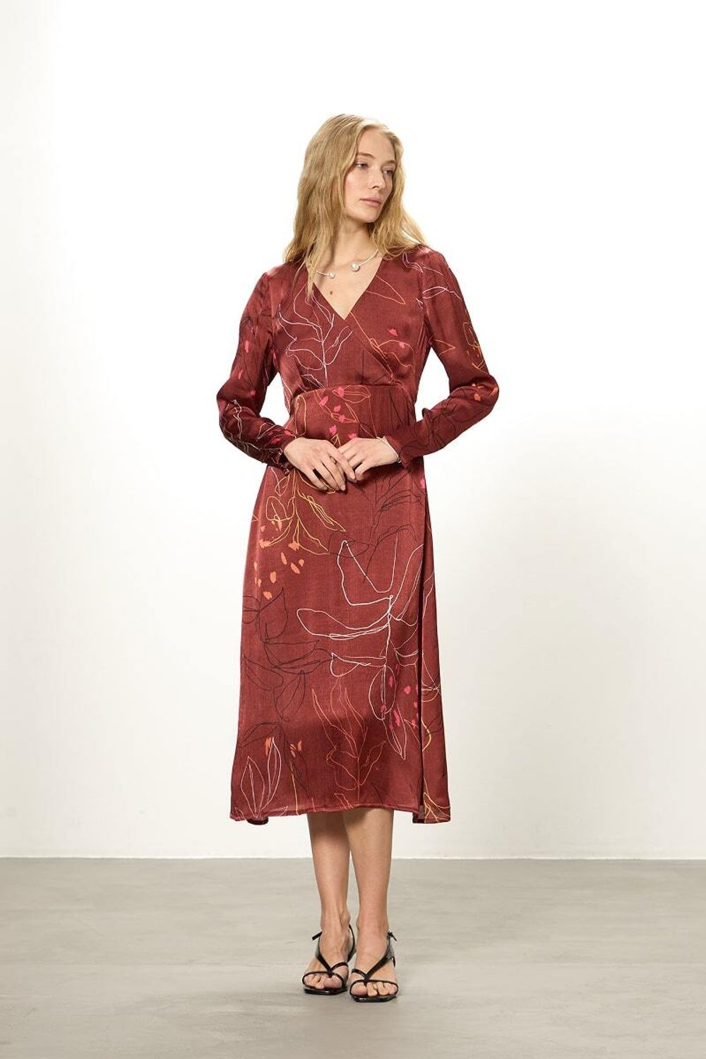 Платье Верона бордо (размеры 42,46)