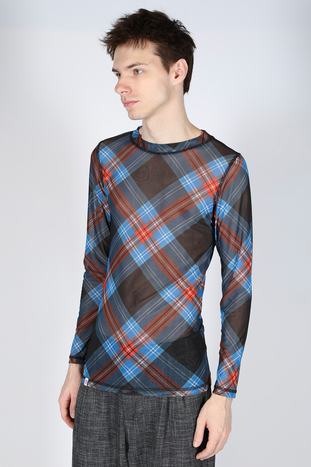 CHARLES JEFFREY LOVERBOY ЛОНГСЛИВ ПРИНТ TARTAN