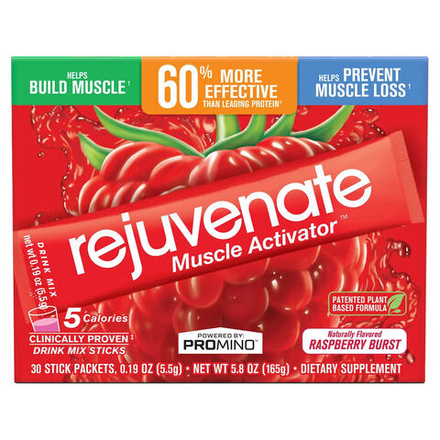 Rejuvenate, Rejuvenate Muscle Health ™, смесь для приготовления напитка, малина, 30 пакетиков по 5,5 г (0,19 унции)