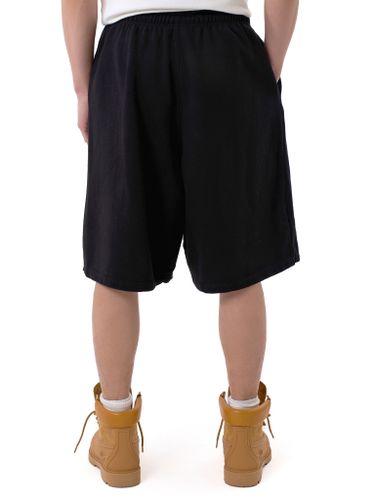 Черные трикотажные шорты с лого