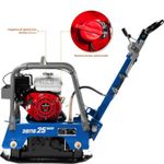 Виброплита реверсивная Зубр ЗВПБ-25 ГРХ бензиновая - [124 кг / 25 кН / Honda GX160]