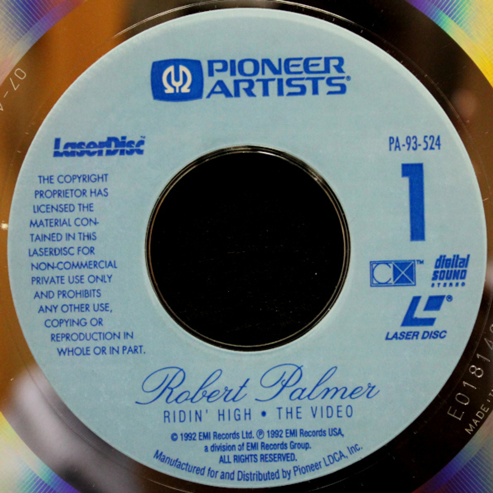 Robert Palmer / Ridin' High - The Video (LD)