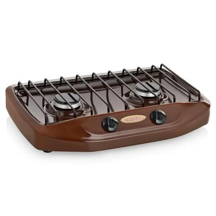 Плита газовая "ГЕФЕСТ" 2-х конфорочная, коричневая.