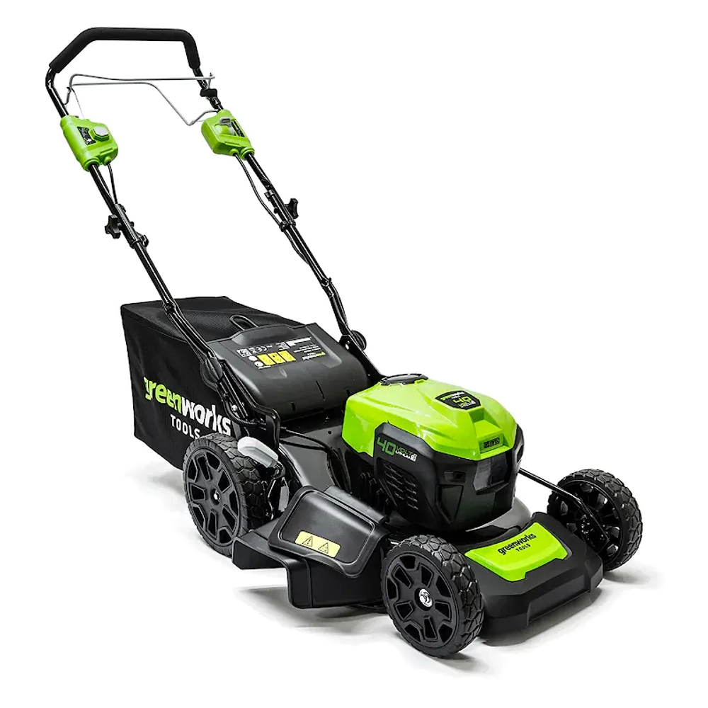 Газонокосилка аккумуляторная Greenworks GD40LM46SPK5 40В (1 x 5 Ач, ЗУ) нож 46 см, 2506807UG