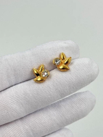 Серьги пусеты с кристаллами Avon