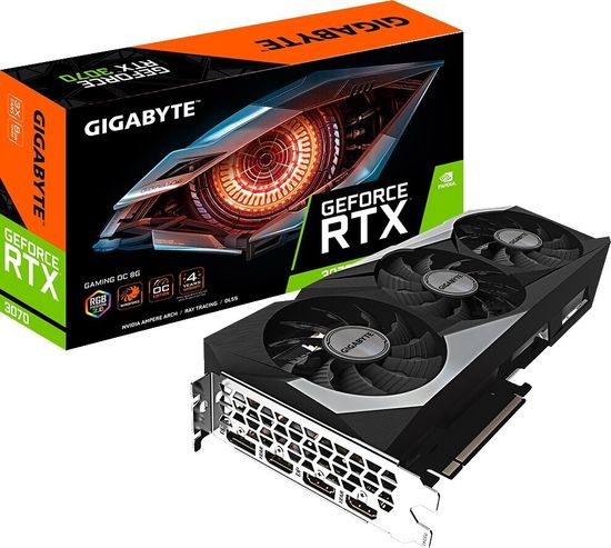 Видеокарта Gigabyte GeForce RTX 3070 Gaming OC LHR