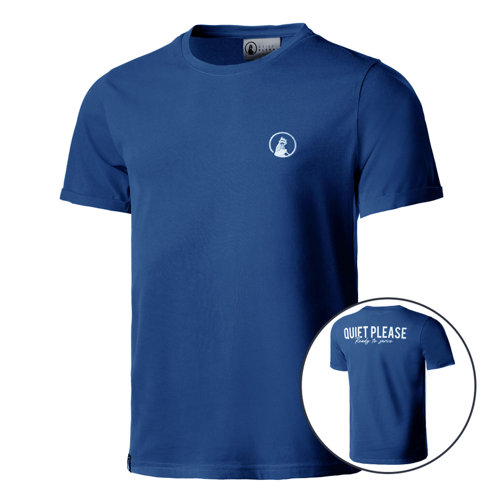 Мужское теннисное поло Quiet Please Ready To Serve T-Shirt Men - Blue