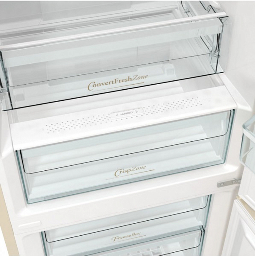 Отдельностоящий двухкамерный холодильник Gorenje NRK6202CLI