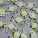 Подвеска лампворк "Лимонная карамелька", 26,5*14мм, прозрачное стекло