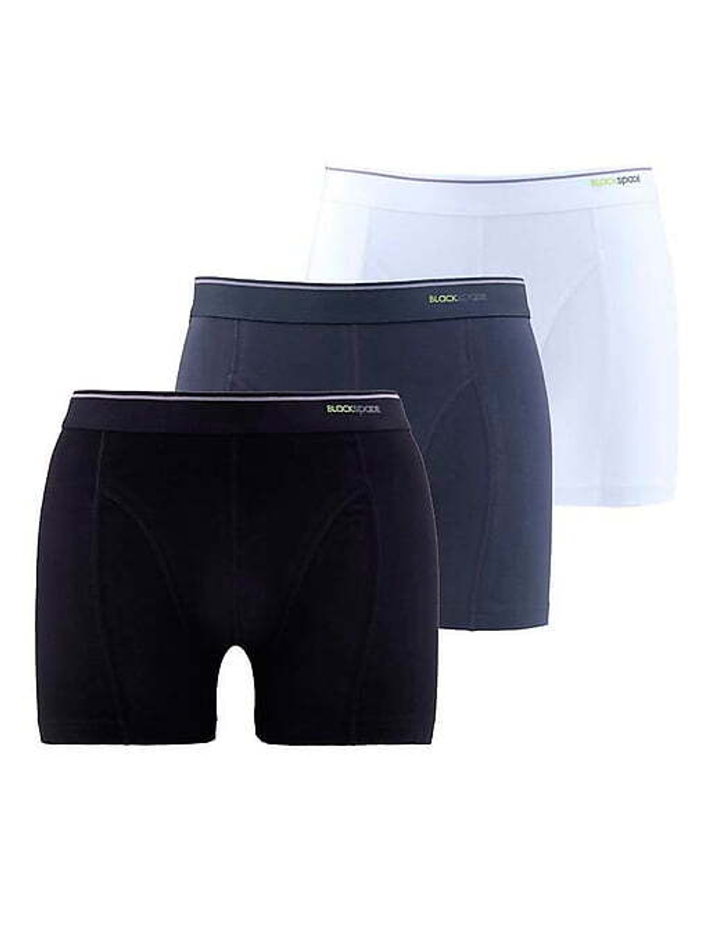 Трусы мужские боксеры Tender Cotton. Набор из 3-х штук белый-черный-антрацит