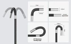 Эндоскоп поворотный 360 градусов с дисплеем /6.2 мм/камера наблюдения