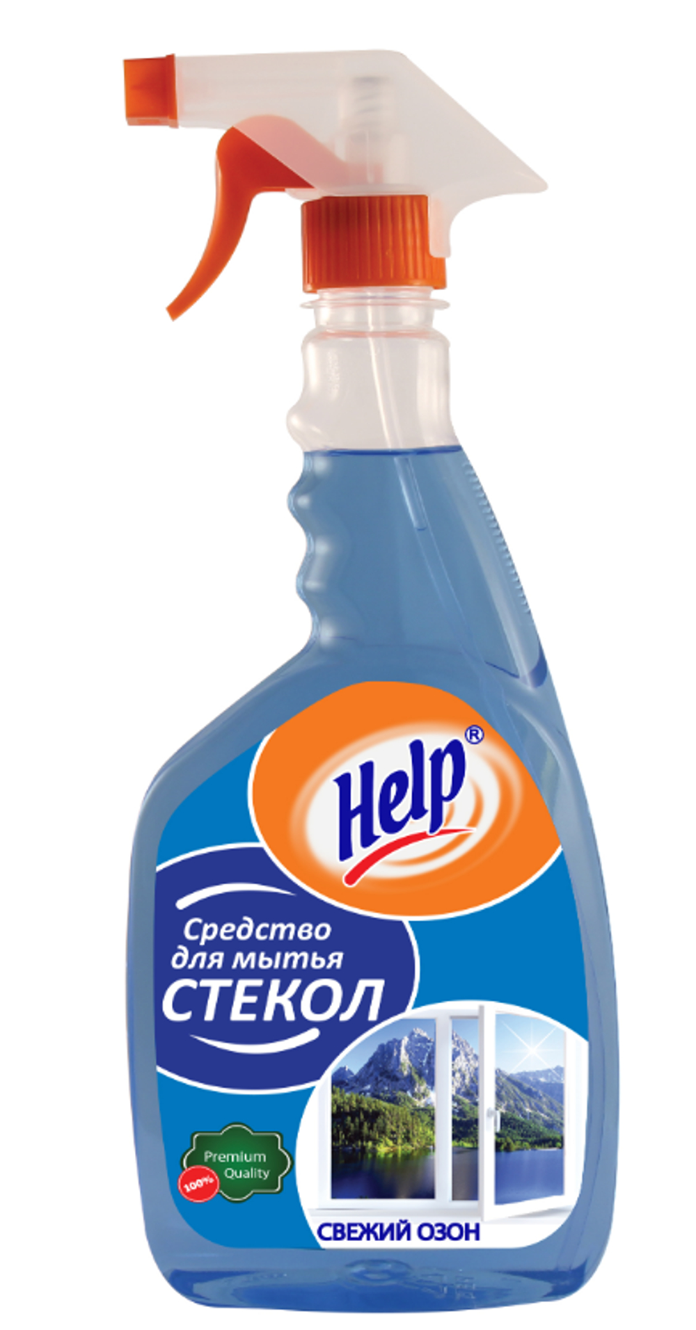 Help Средство д/ стекол КУРОК Свежий озон 750 мл 6 *12