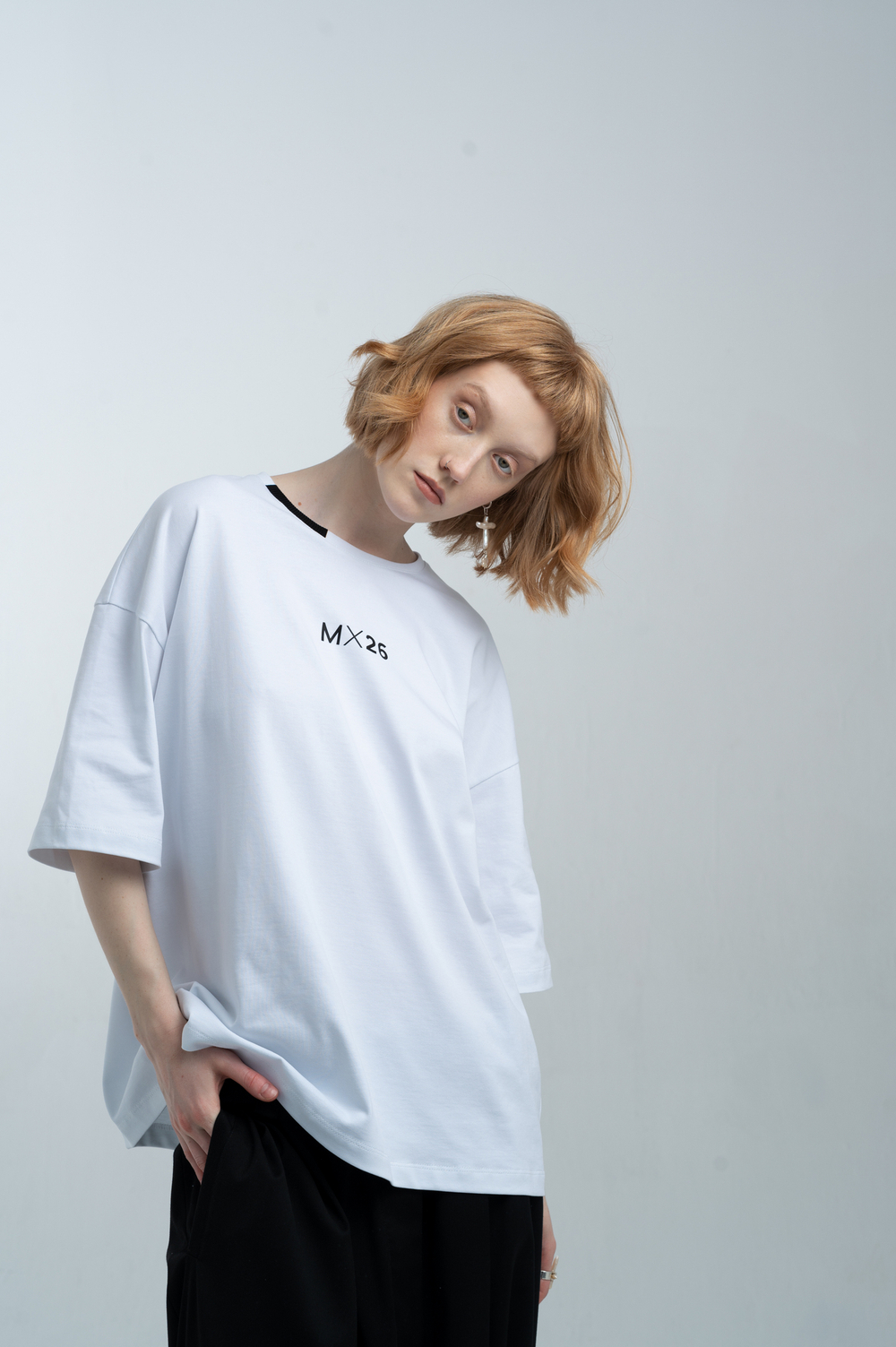 Футболка oversize из плотного трикотажа