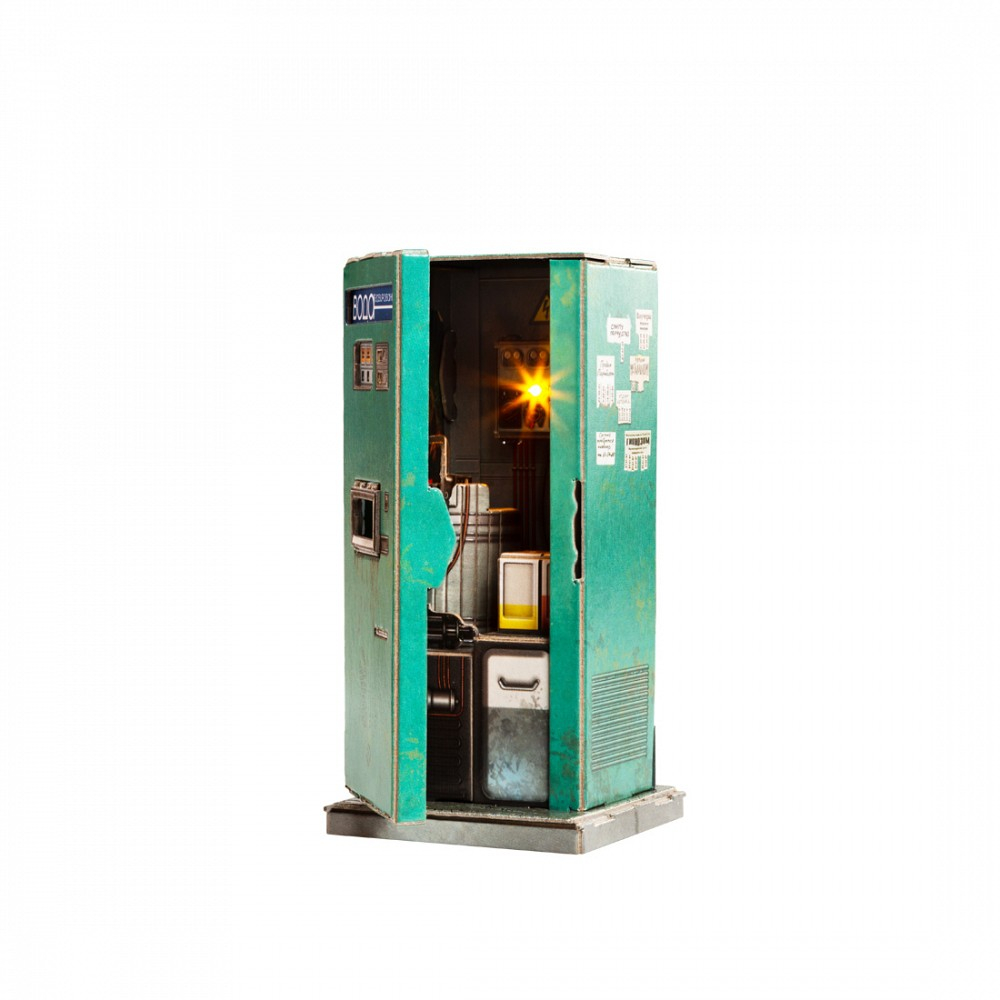 Автомат с газировкой. Сборная модель из картона.