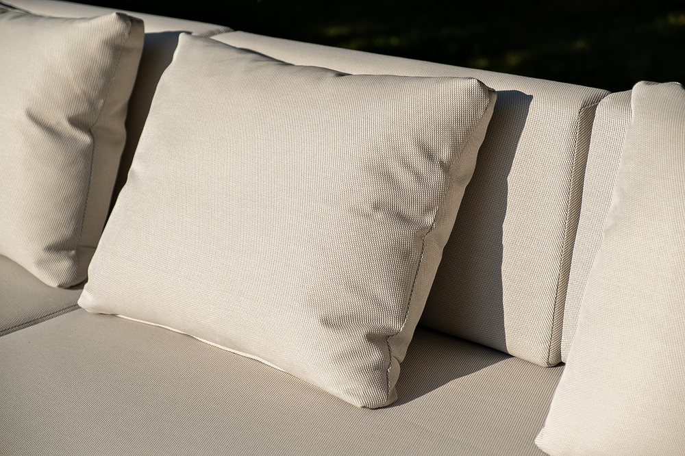 "Мальдивы" трансформирующаяся лаунж-зона из искусственного ротанга, цвет соломенный