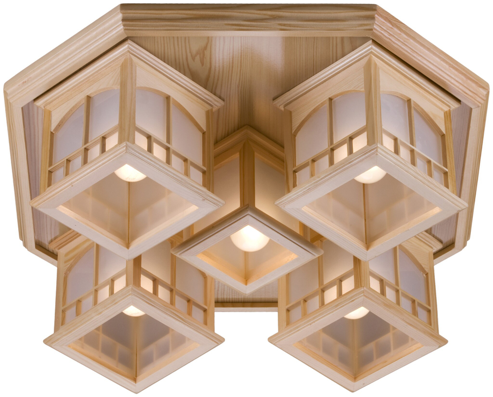 Светильник потолочный Velante Wooden 513-717-05