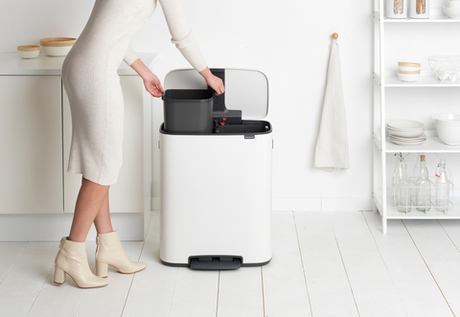 Мусорный бак Bo Pedal Bin 2x30л Brabantia Белый