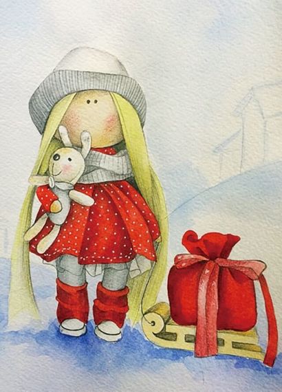 Алмазная вышивка "Кукла Даша"