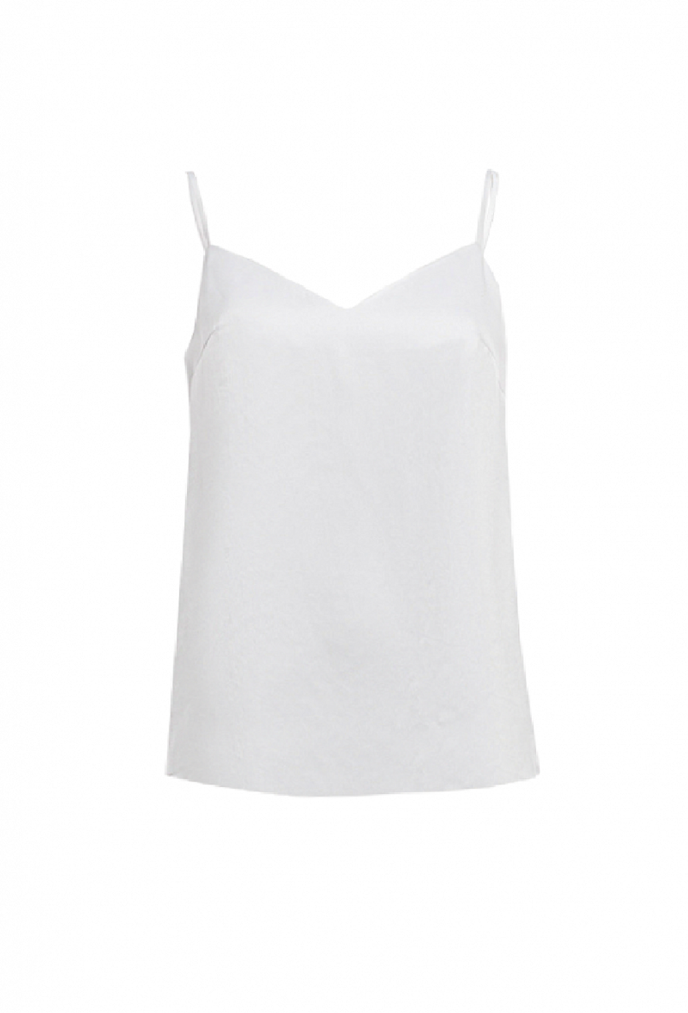 Топ на тонких бретелях белый 21-02-24 SS