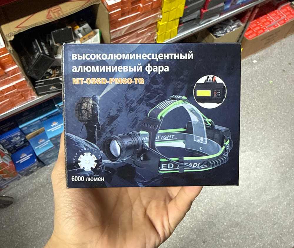 Налобный фонарик MT-066-PM60-TG