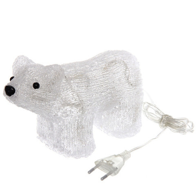 Фигура светодиодная «Снежный мишка» 21,5*9*12 см, 20 ламп LED, авторежим, 220V, Белый