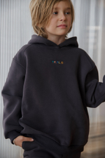 Худи с начесом в стиле oversize Ночь