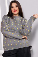 Свитер оверсайз Анита (серый) Б14759-1М LT Collection