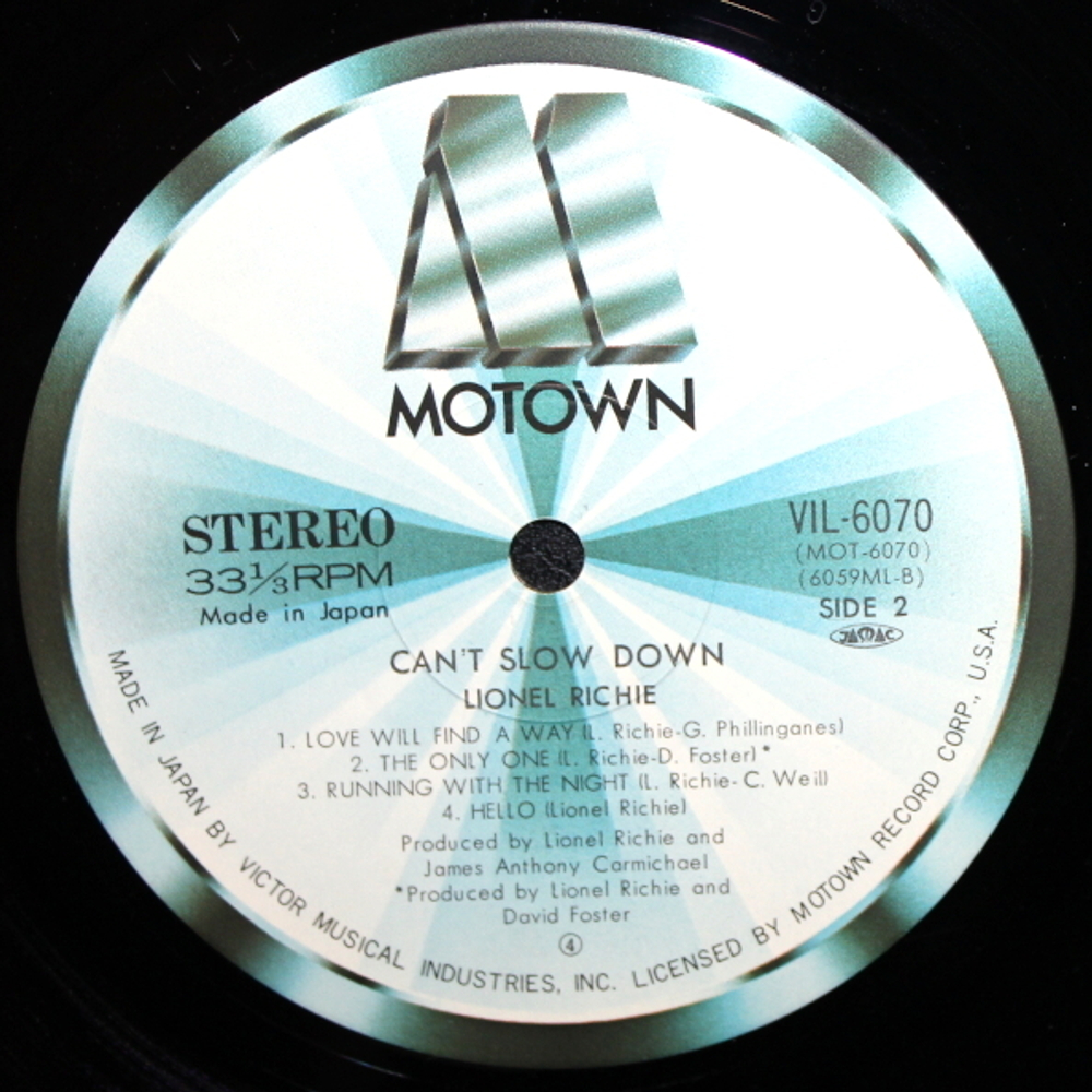 Lionel Richie / Can't Slow Down (LP)