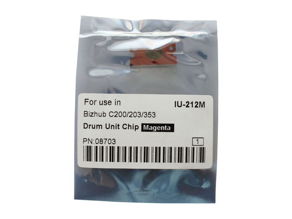 Чип драм-юнита для KONICA MINOLTA Bizhub C200/C200E/C203/C253/C353 (CET) Magenta, (WW), 90000 стр., (унив.), CET8703