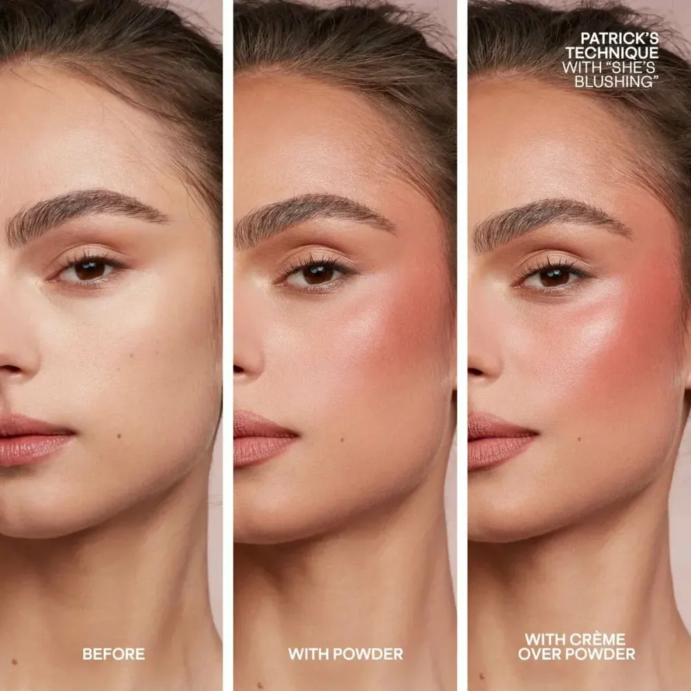 Палетка из двух кремовых и пудровых румян Patrick Ta Major Headlines Double Take Cream, Powder Blush Duo - She's That Girl