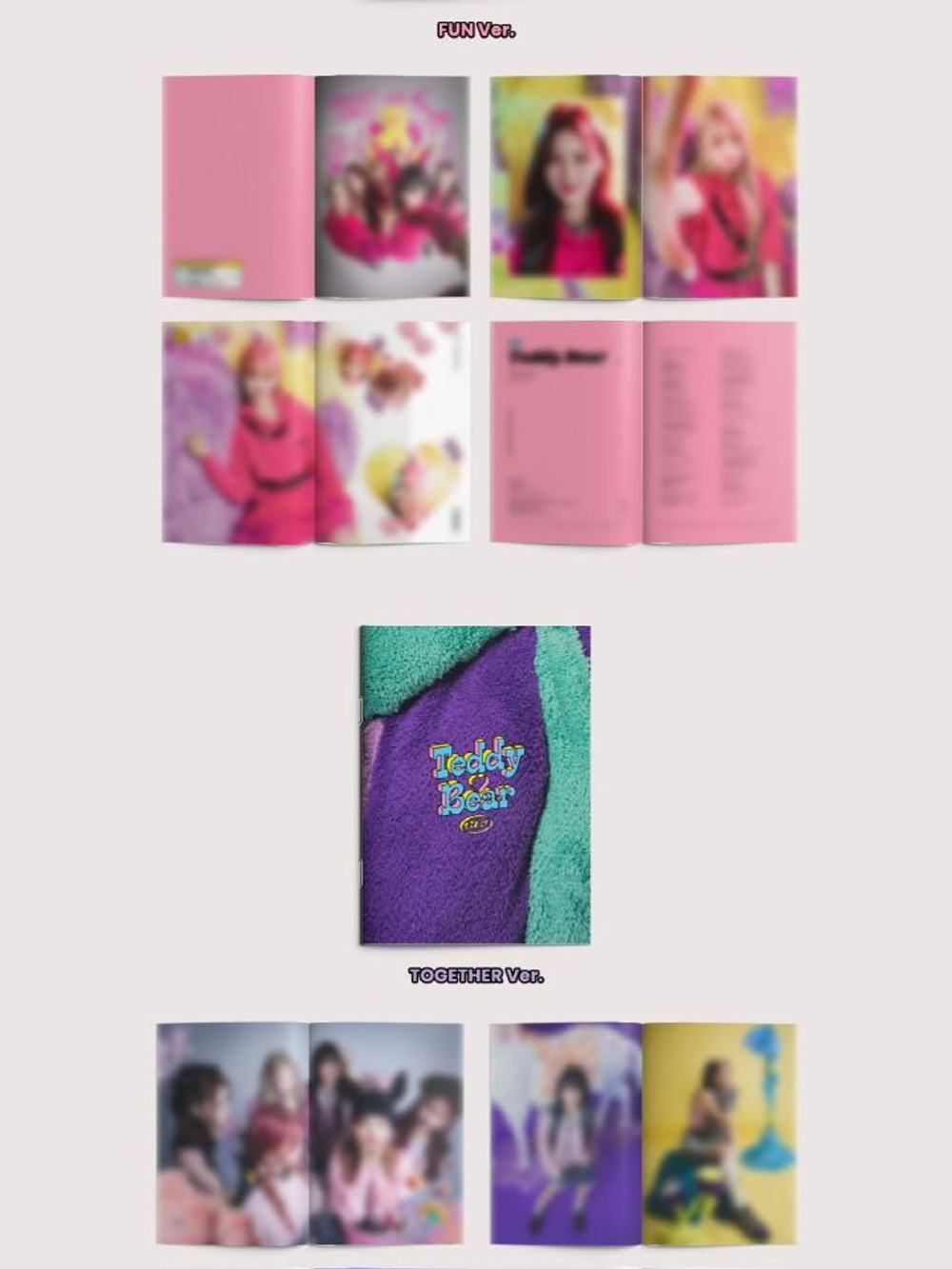 Альбом STAYC - Teddy Bear 4th Single Album 2 Version SET