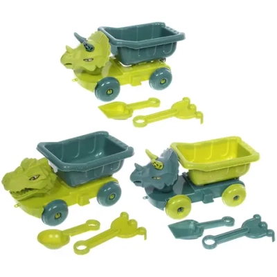 Набор для игры в песочнице «Динозаврик», 20*9*8 см, 4 предмета, микс