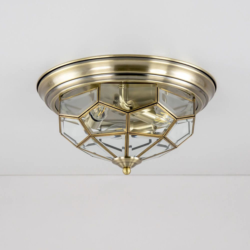 Citilux Витра-1 CL442530 Люстра потолочная витражная Бронза