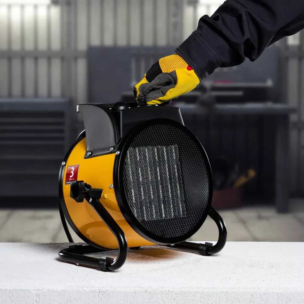 Тепловая пушка, керамический нагреватель (тепловентилятор) DHC 3-150, 230 В, 0.025/1.5/3 кВт Denzel, 96431