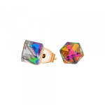 Серьги-пусеты Fiore Luna Crystal Vitrail Medium SWE1127/1 CVM RG
