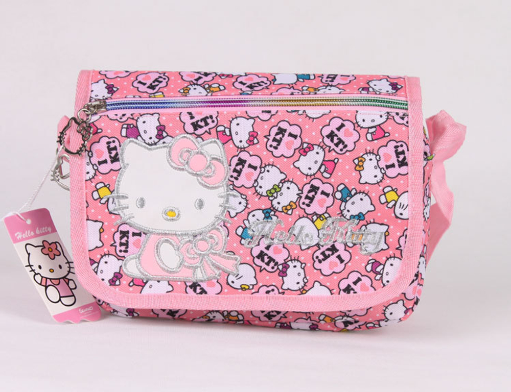 Сумка детская через плечо с принтами Hello Kitty