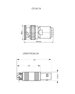Переходник CP50 – Lemo00 "female"/"male"