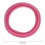 Резинки для волос НАБОР 6 шт., мягкие, большие, оттенки розового, MONTE VITA, 457051