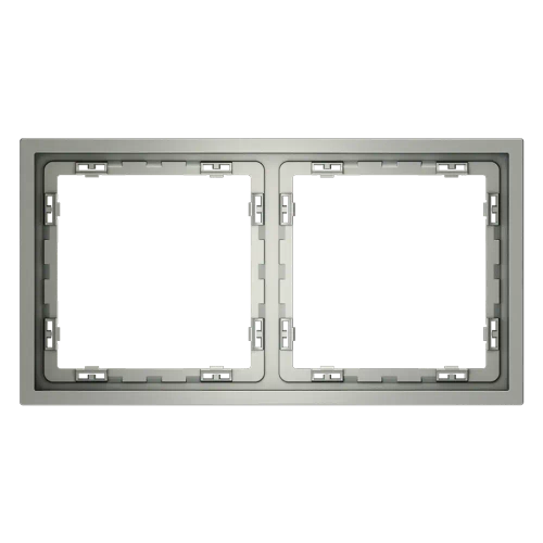 Рамка пластиковая VOLTUM S70 на 2 поста, (сталь)