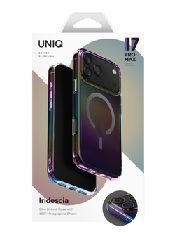 Uniq для iPhone 17 Pro Max чехол Iridescia (holographic) Midnight Quartz (Magsafe)