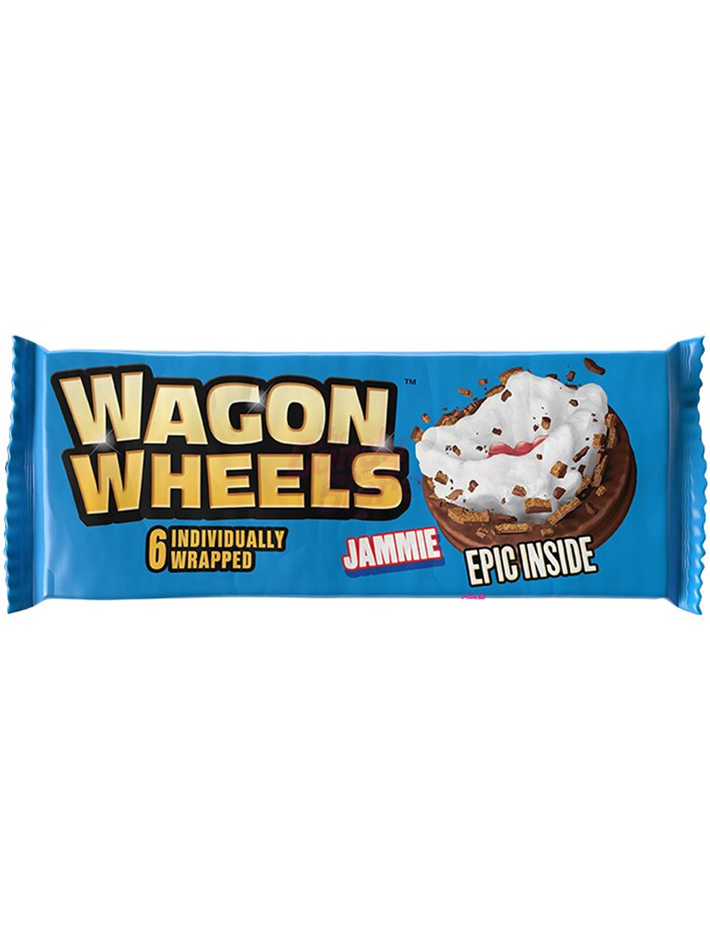 Шоколадное печенье Wagon Wheels JAMMIE с начинкой из мармелада и зефира 220 г